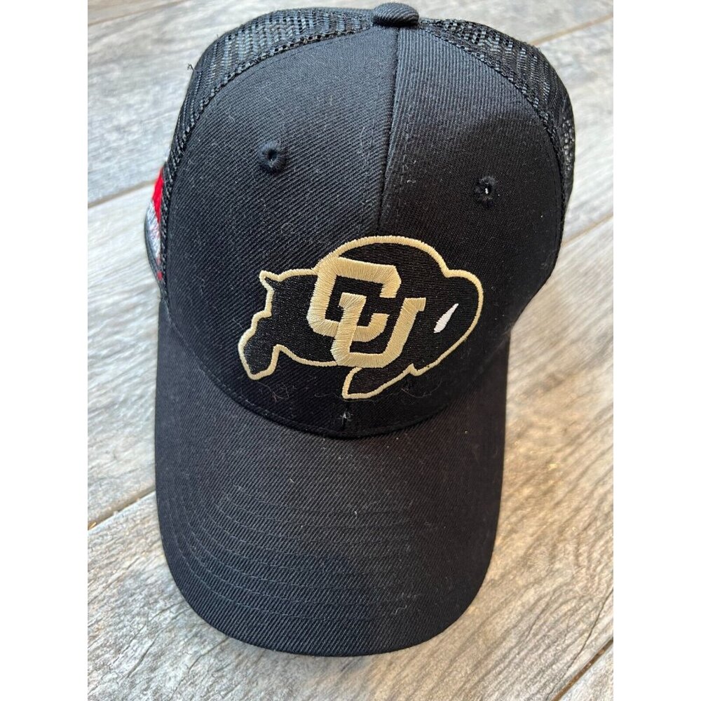 Zephyr Colorado Buffaloes Hat OSFA Black CU Scheels Mesh Snapback Mens Cap NWOT‎